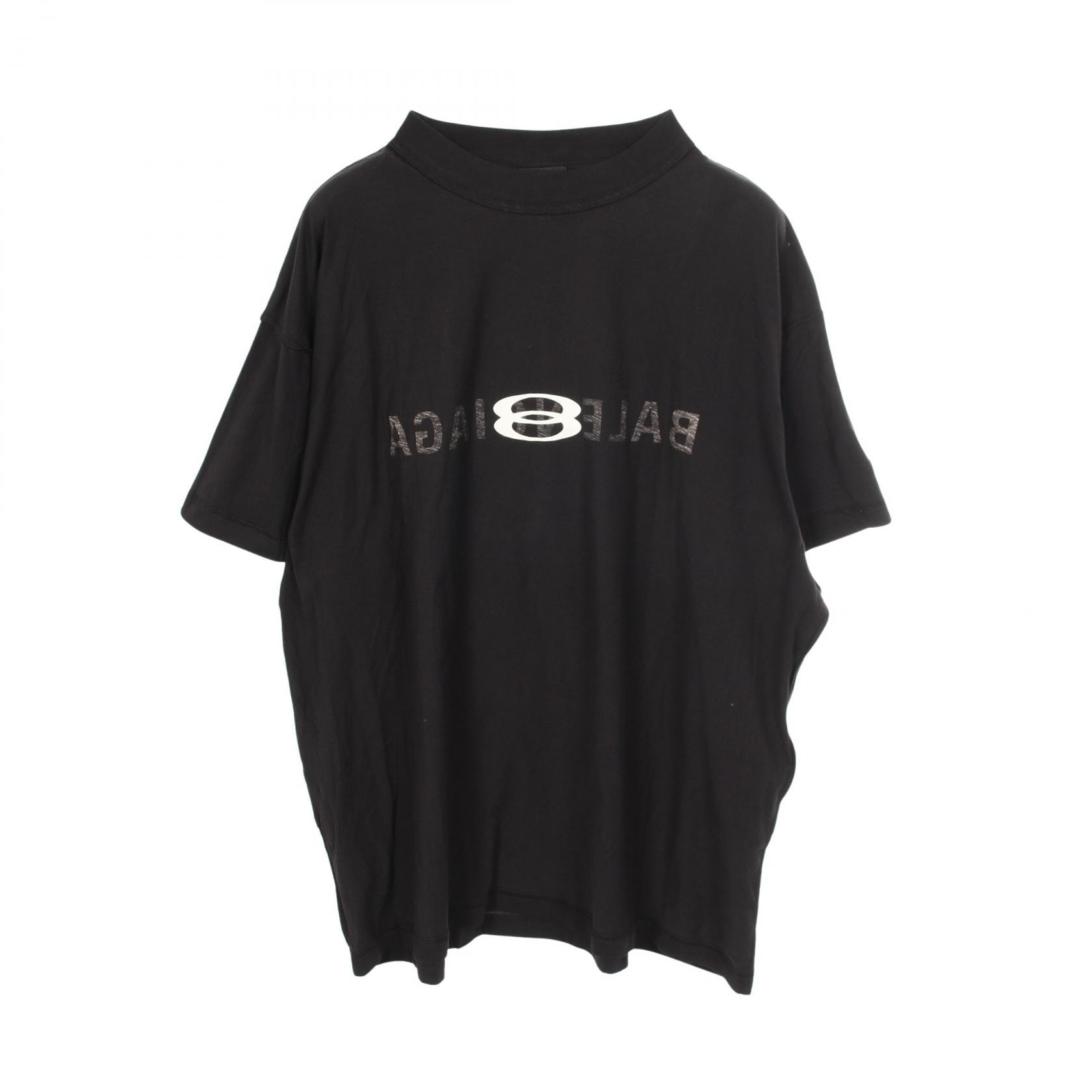 バレンシアガ BALENCIAGA インサイドアウト 半袖Tシャツ 衣料品 トップス コットン メンズ ブラック系 【中古】