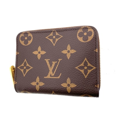 LOUIS VUITTON ルイ・ヴィトン モノグラム ジッピー・コイン パース コインケース M60067 ブラウン ゴールド ユニセックス【中古】