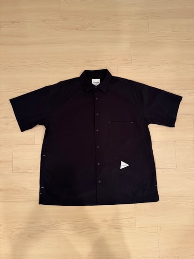 and wander UV Cut Stretch SS Shirt "Black"