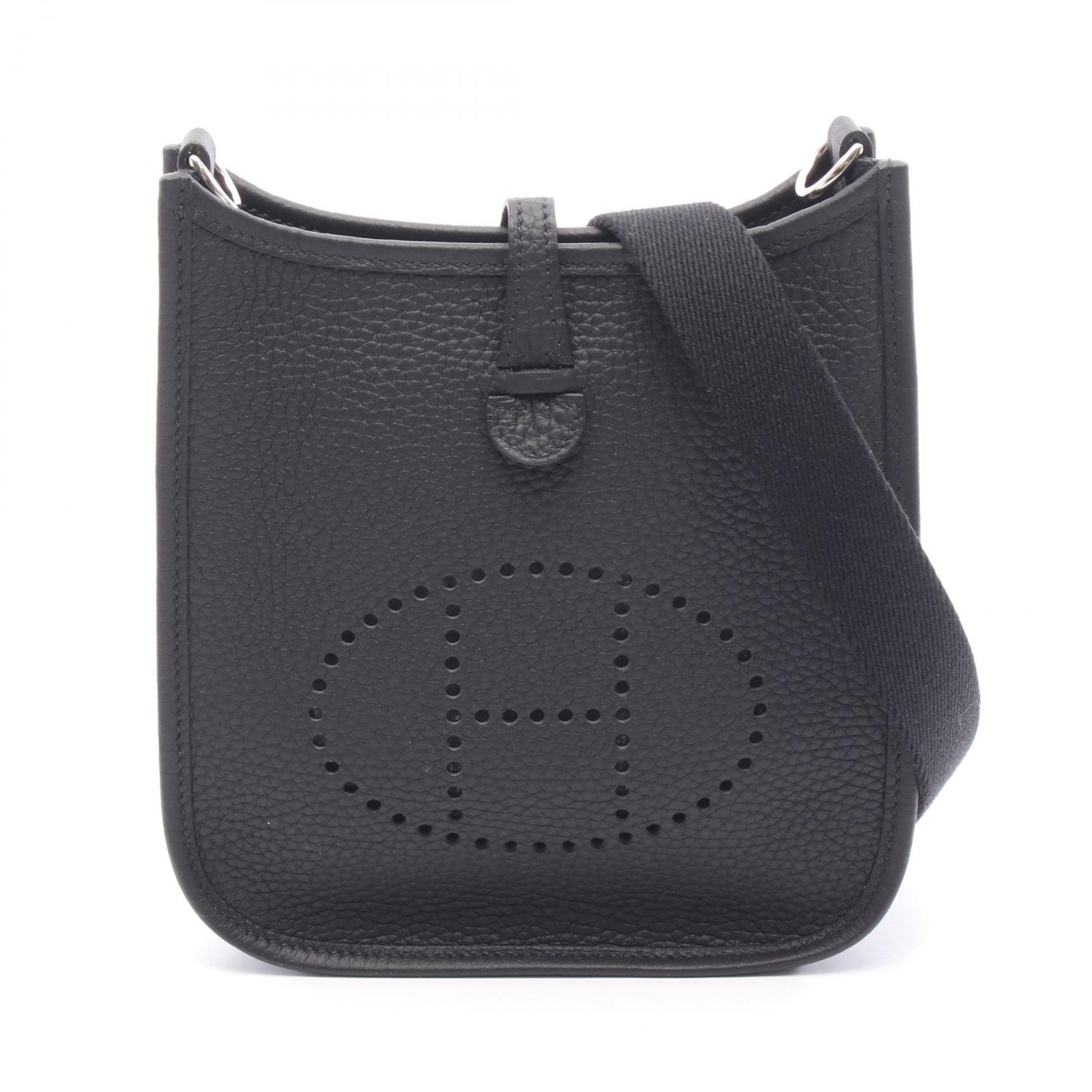 エルメス HERMES エヴリンTPM アマゾン ショルダーバッグ バッグ レザー トリヨンクレマンス トリヨンクレマンス K刻印（2025年製造） レディース ブラック系 【中古】