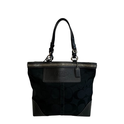 コーチ COACH トートバッグ シグネチャー 肩掛け ショルダー 2way 10445 ブラック