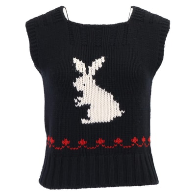 クリスチャンディオール 【国内正規】154T39AM110 ラビット カシミヤxウール ニット I:38