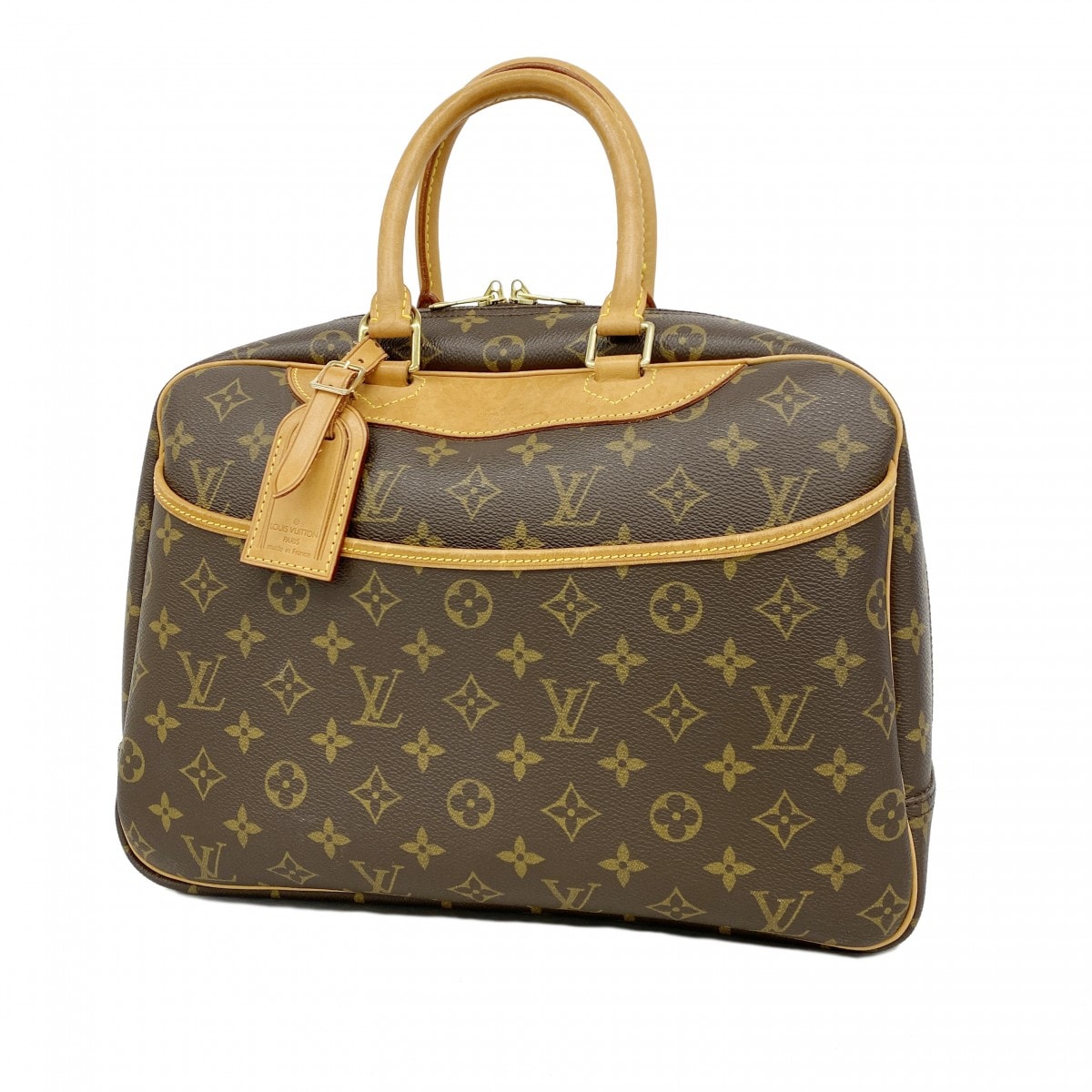 【6db1925】ルイヴィトン ハンドバッグ モノグラム ドーヴィル M47270 ブラウン【中古】レディース