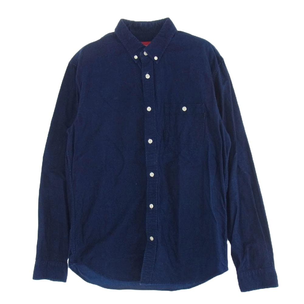 Supreme シュプリーム 長袖シャツ 14AW Utility Flannel Shirt ユーティリティ フランネル シャツ ブルー系 M【中古】