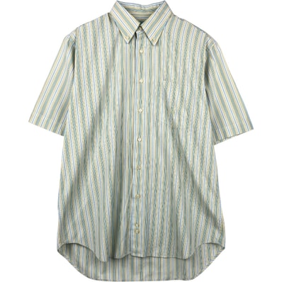 古着 バーバリー Burberry's BURBERRY LONDON マルチストライプ 半袖 ボタンダウン ストライプシャツ メンズM相当/eaa628092