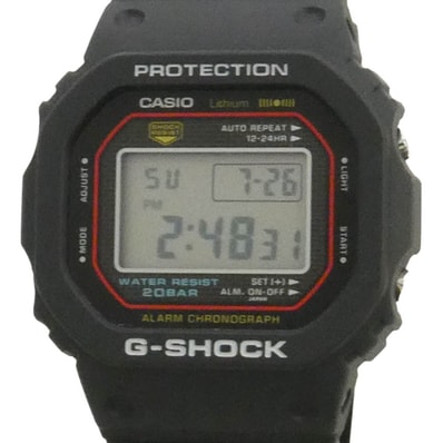 G-SHOCK ジーショック DW-5000R-1AJF DIGITAL 5000 SERIES 初代 復刻モデル デジタル 腕時計 ブラック系【極上美品】【中古】