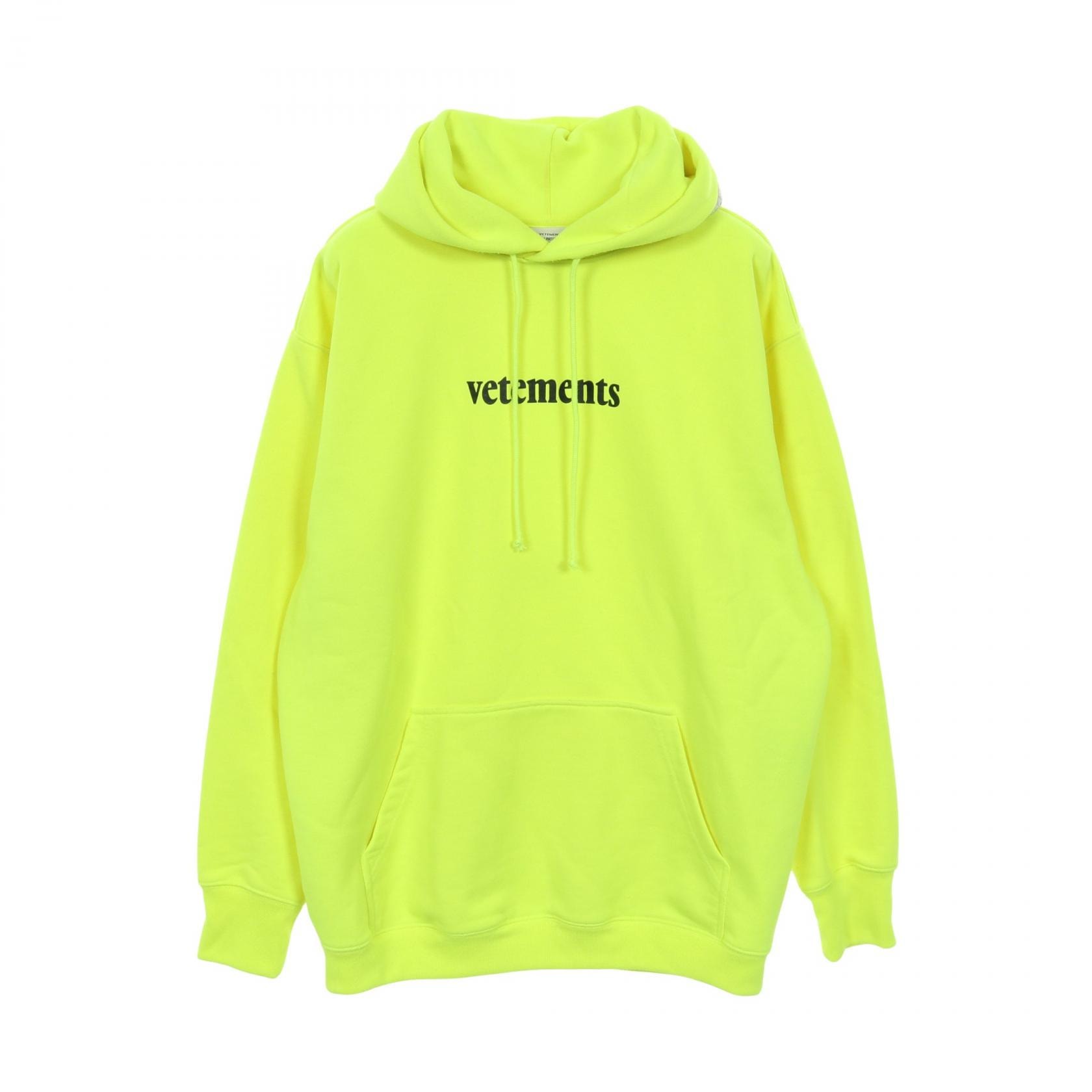 ヴェトモン VETEMENTS パーカー 衣料品 トップス ポリエステル メンズ レディース イエロー系 【中古】