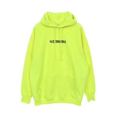 ヴェトモン VETEMENTS パーカー 衣料品 トップス ポリエステル メンズ レディース イエロー系 【中古】