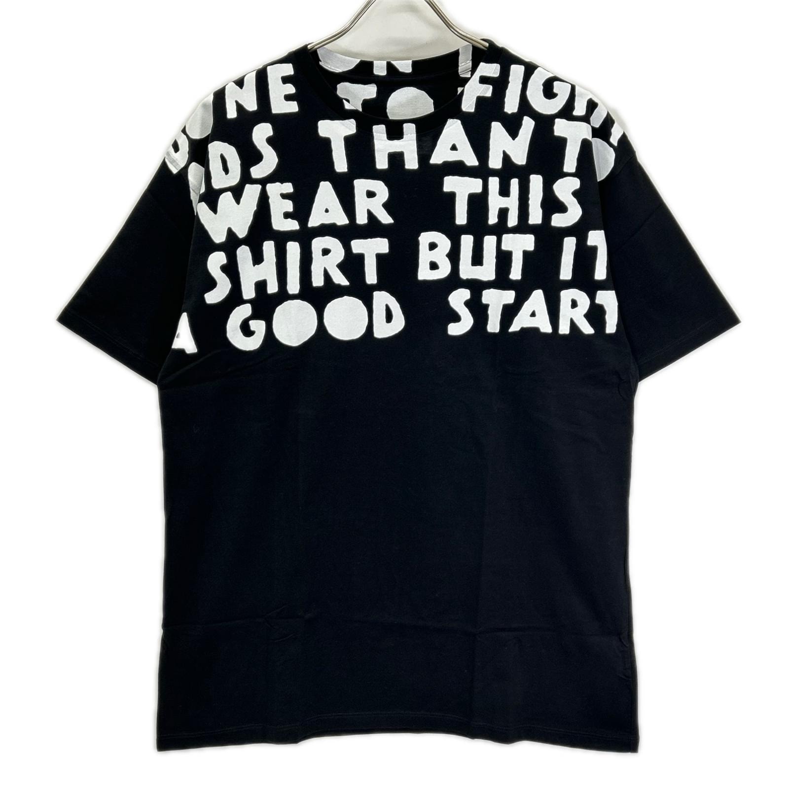 メゾンマルジェラ 21年製 S50GC0663 ブラック AIDS エイズ Tシャツ XS