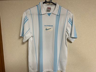 Supreme / Nike Jewel Stripe Soccer Jersey "White"