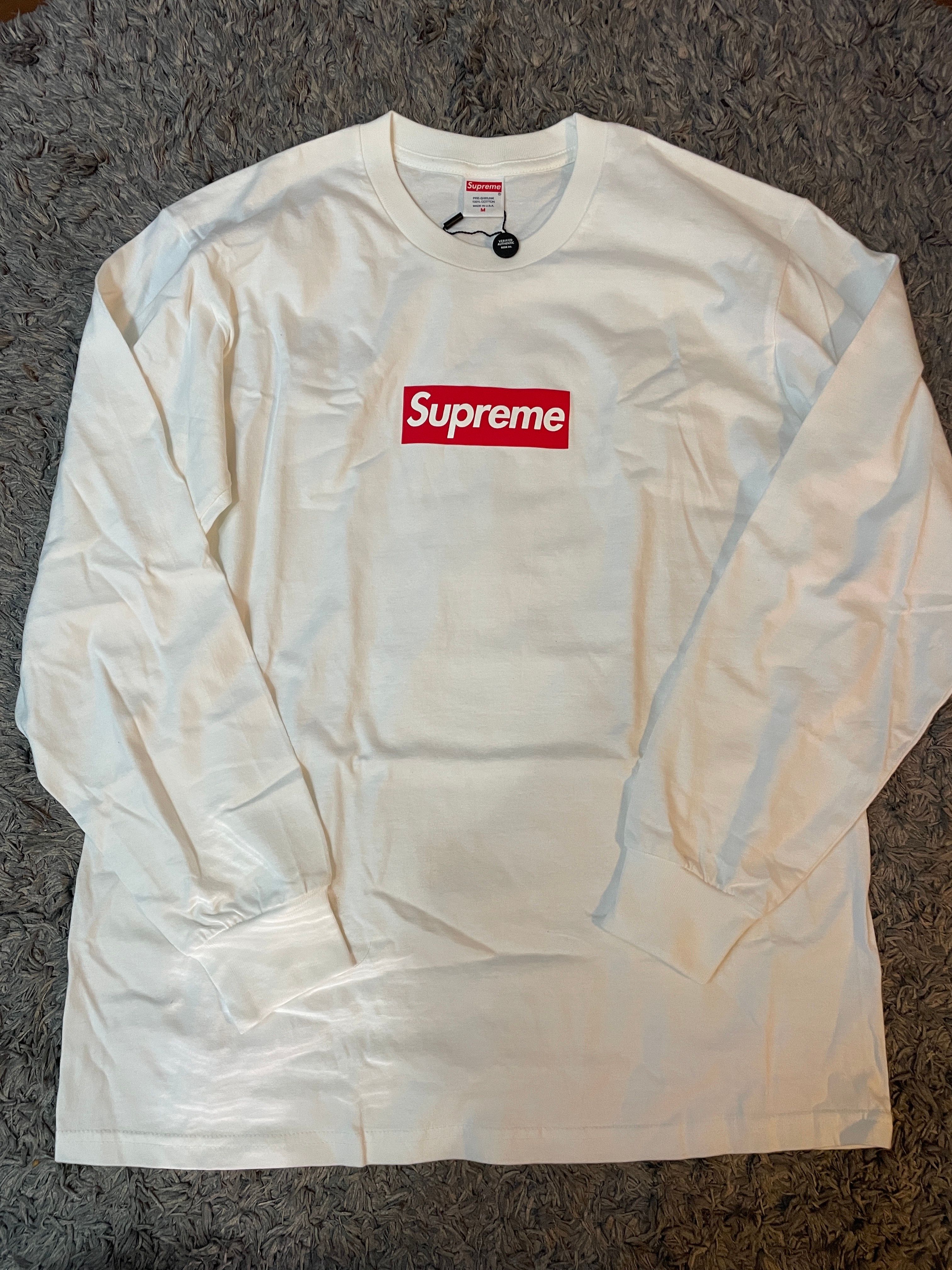 Supreme Box Logo L/S Tee "White"