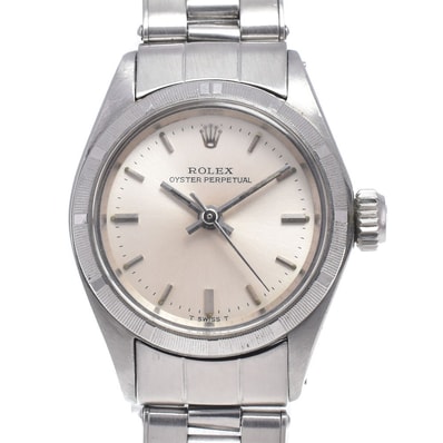 ロレックス ROLEX 6623 ヴィンテージ オイスターパーペチュアル Cal.1161 シルバー 自動巻き レディース 良品 腕時計 N#148347