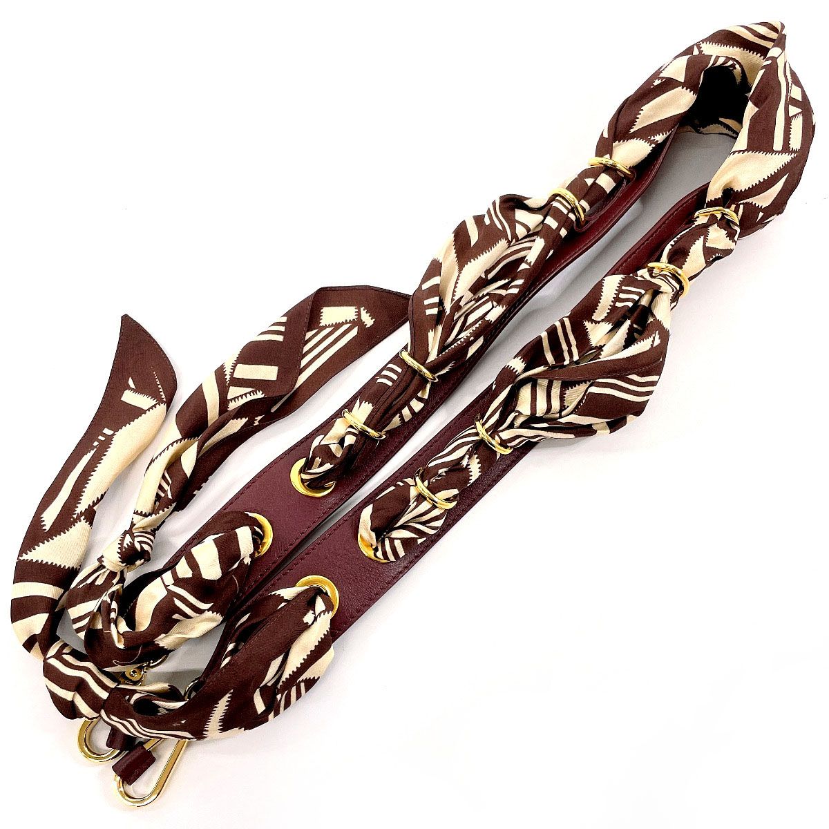 クロエ ショルダーストラップ SNKRDUNK ワインレッド