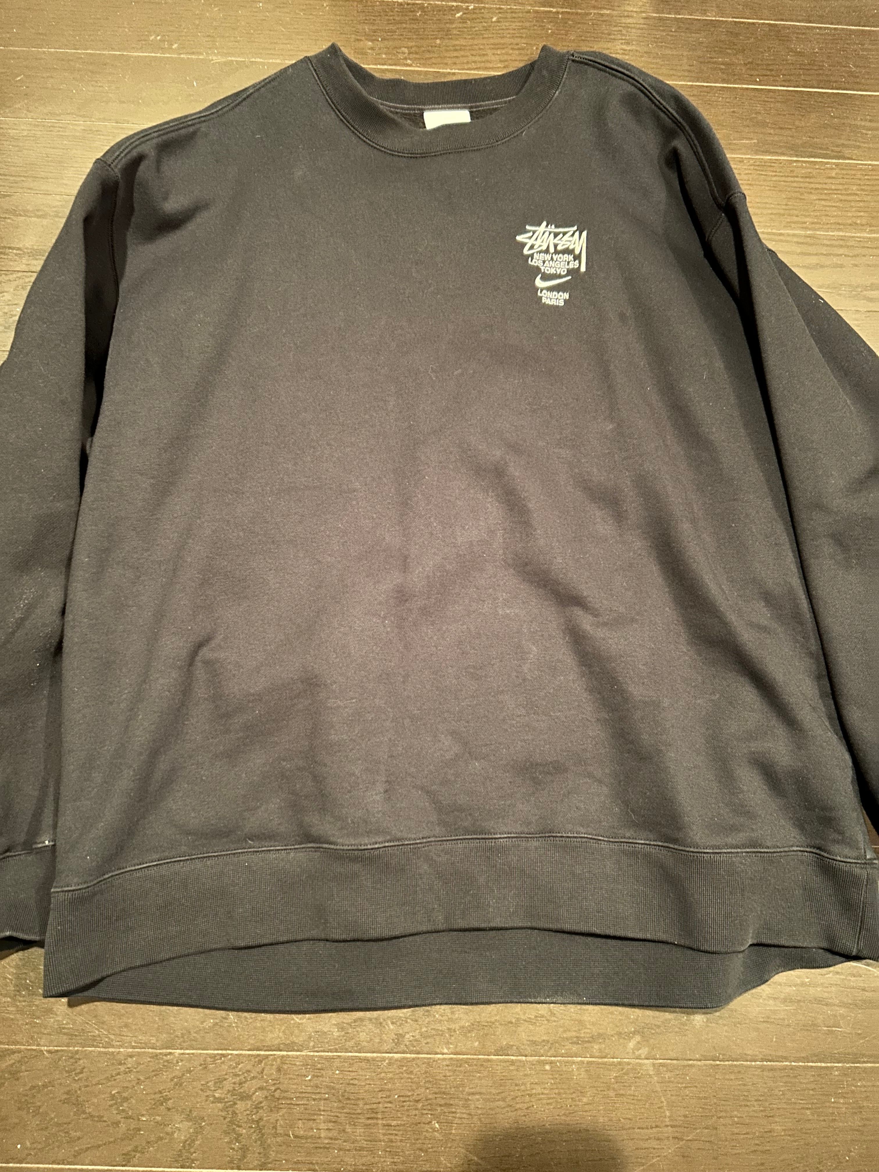 Nike x Stussy International Crewneck Sweatshirt (US Size) "Black" DC4198-010