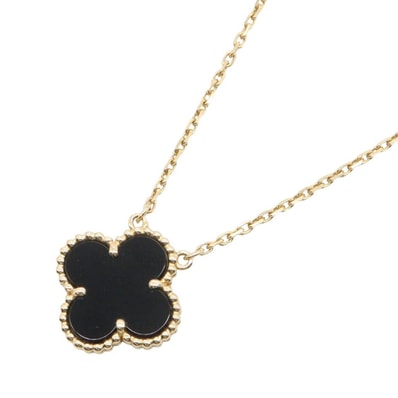 ヴァンクリーフ&アーペル Van Cleef & Arpels ヴィンテージアルハンブラ オニキス ネックレス ネックレス ジュエリー K18(イエローゴールド) オニキス レディース ゴールド系 / ブラック系 VCARP4KK00 【中古】
