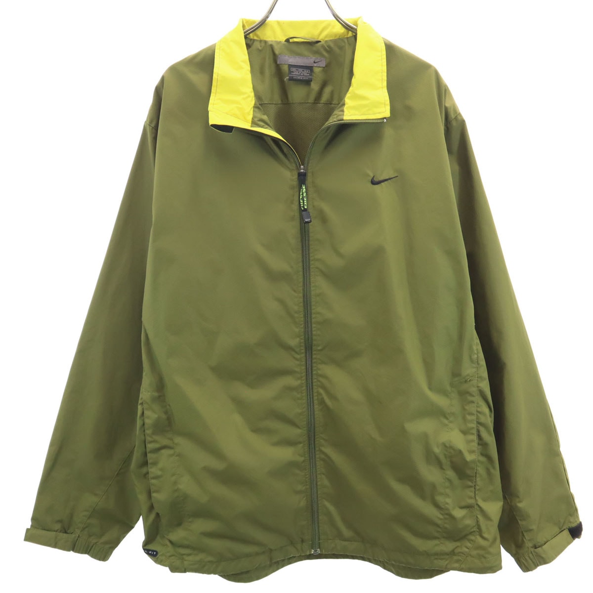 NIKE ナイキ ウインドブレーカー XXL オリーブ ジャケット 裏メッシュ