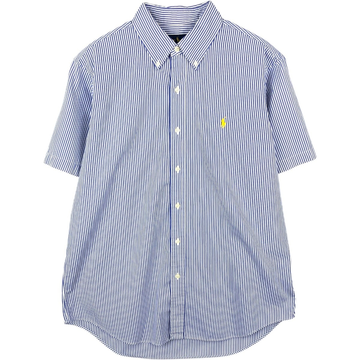 古着 ラルフローレン Ralph Lauren 半袖 ボタンダウン ストライプシャツ メンズL相当/eaa668603