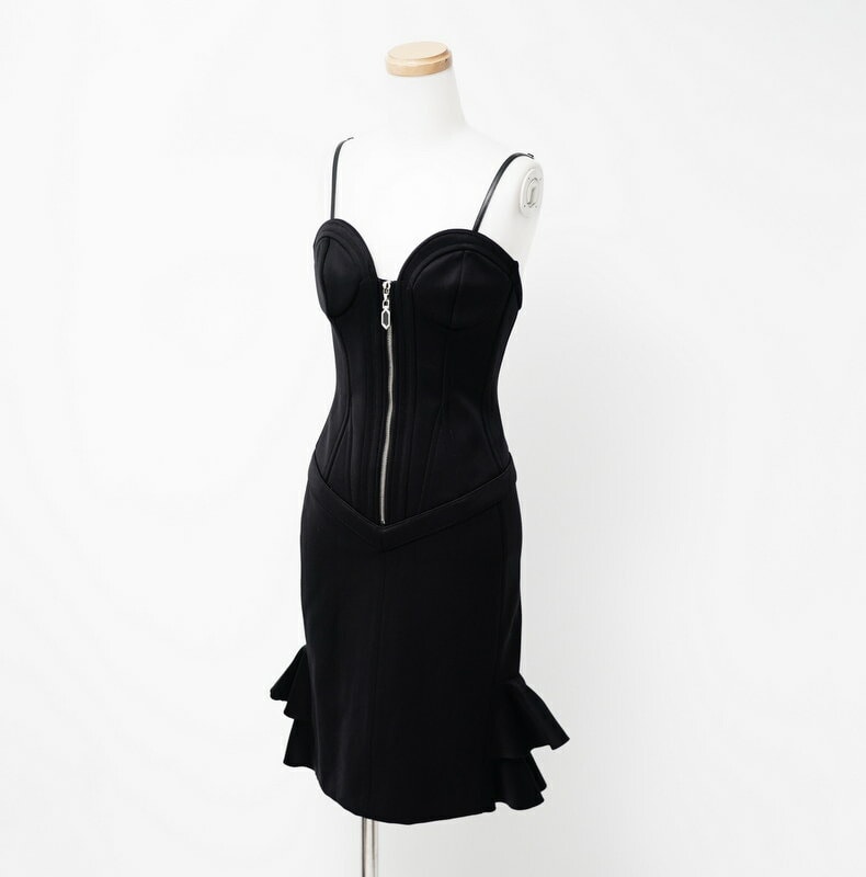 ■未使用品■LOUIS VUITTON ルイ・ヴィトン ワンピース サイズ34 キャミソールワンピ―ス マーメイド ドレス フランス製 20231121/GO8083