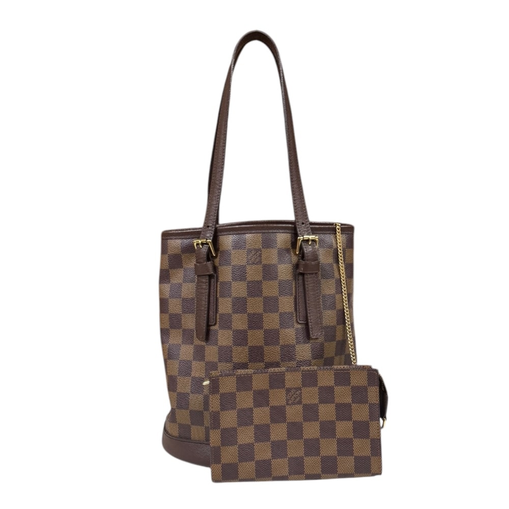 ルイヴィトン マレ ダミエ ショルダーバッグ ダミエキャンバス N42240 ブラウン レディース LOUIS VUITTON  中古