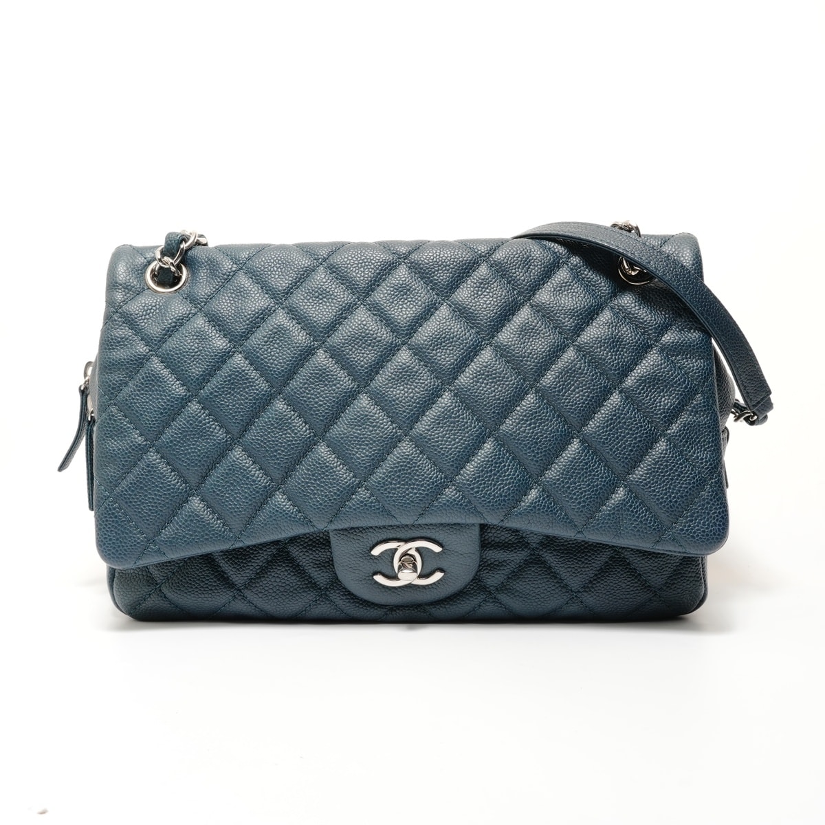 シャネル CHANEL 21番台 デカマトラッセ30 キャビアスキン ショルダーバッグ【中古】