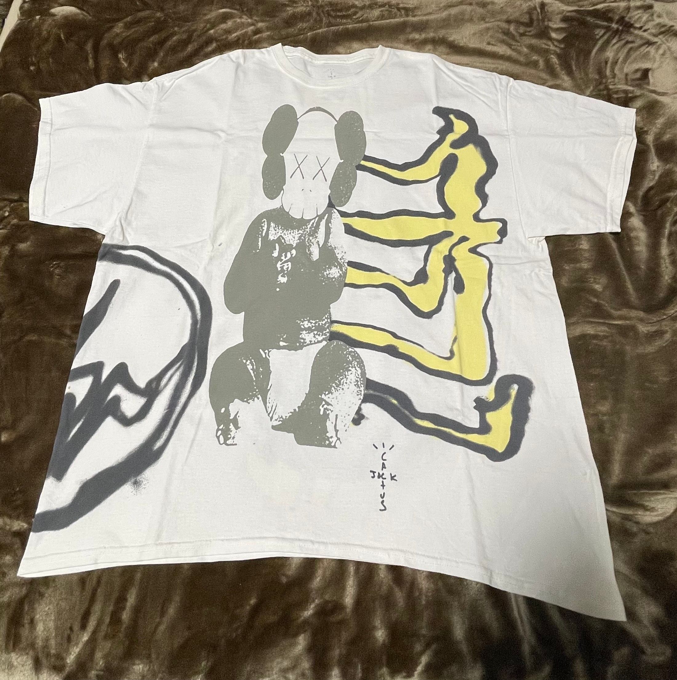 Travis Scott Cactus Jack x KAWS For Fragment Tee "White"
