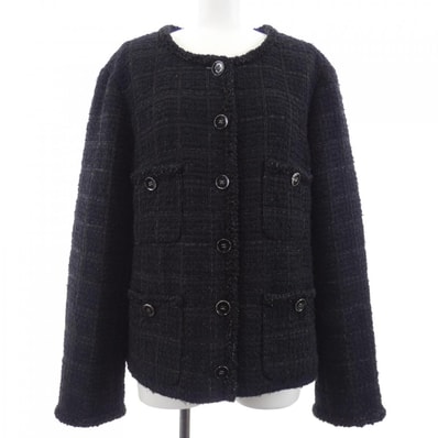 シャネル CHANEL LOOK56 P80445V72486 25B ノーカラージャケット
