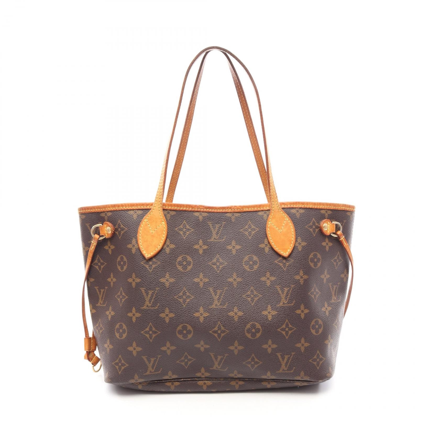 ルイ・ヴィトン LOUIS VUITTON ネヴァーフルPM モノグラム トートバッグ バッグ PVCコーティングキャンバス レザー レディース ブラウン系 M40155 【中古】