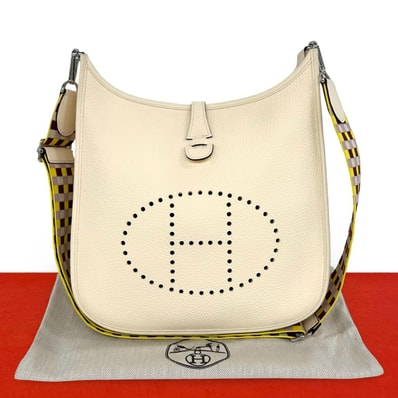 HERMES エルメス エヴリン PM トリヨンクレマンス ショルダーバッグ ベージュ
65819