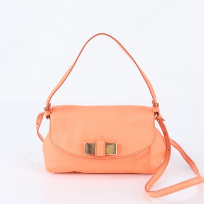■美品 クロエ LILY リリィ リボンショルダーバッグ レザー
