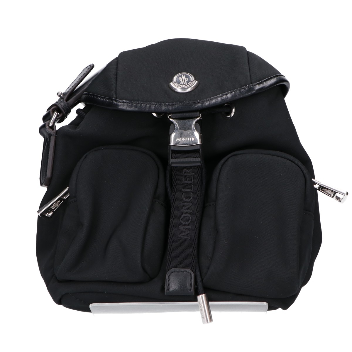 モンクレール 24AW MINI TRICK BACKPACK/ミニトリック メタルロゴ ドローストリング