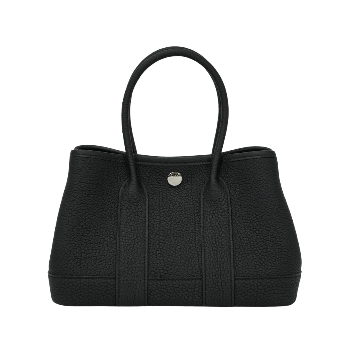 HERMES エルメス ハンドバッグ ネオ ガーデンパーティ 23 黒 (ブラック) ネゴンダ シルバー金具 G刻印 新品