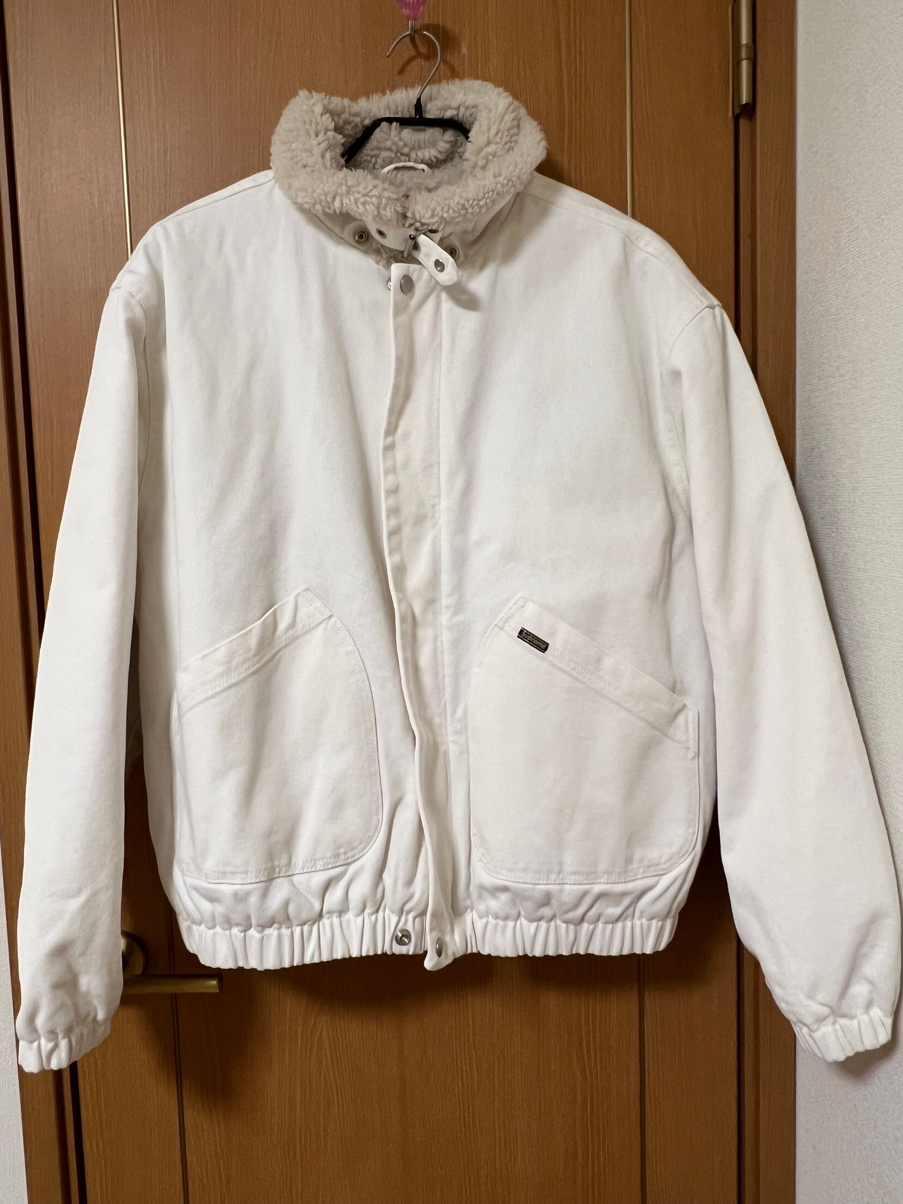 Supreme Faux Shearling Lined Bomber Jacket 