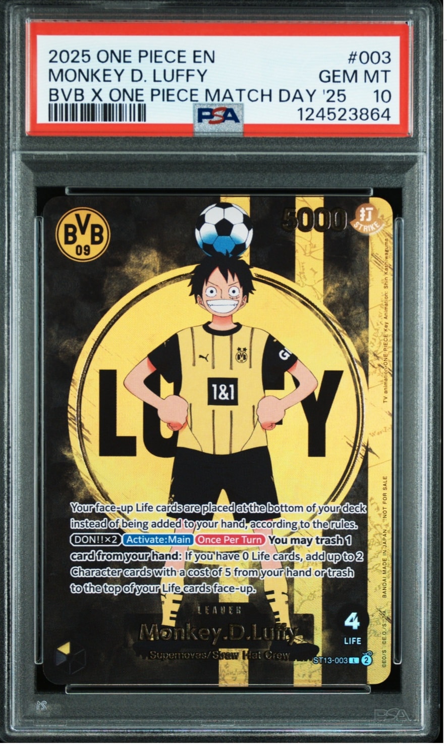モンキー・D・ルフィ L [ST13-003]【英語版】(プロモーションカード「ボルシアドルトムント × ONE PIECE マッチデー 2025」)