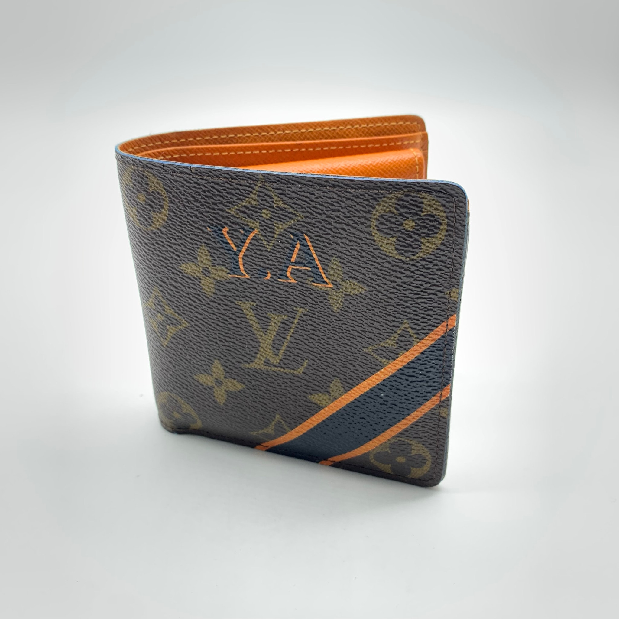 Louis Vuitton Marco Wallet Monogram Blown initial print
