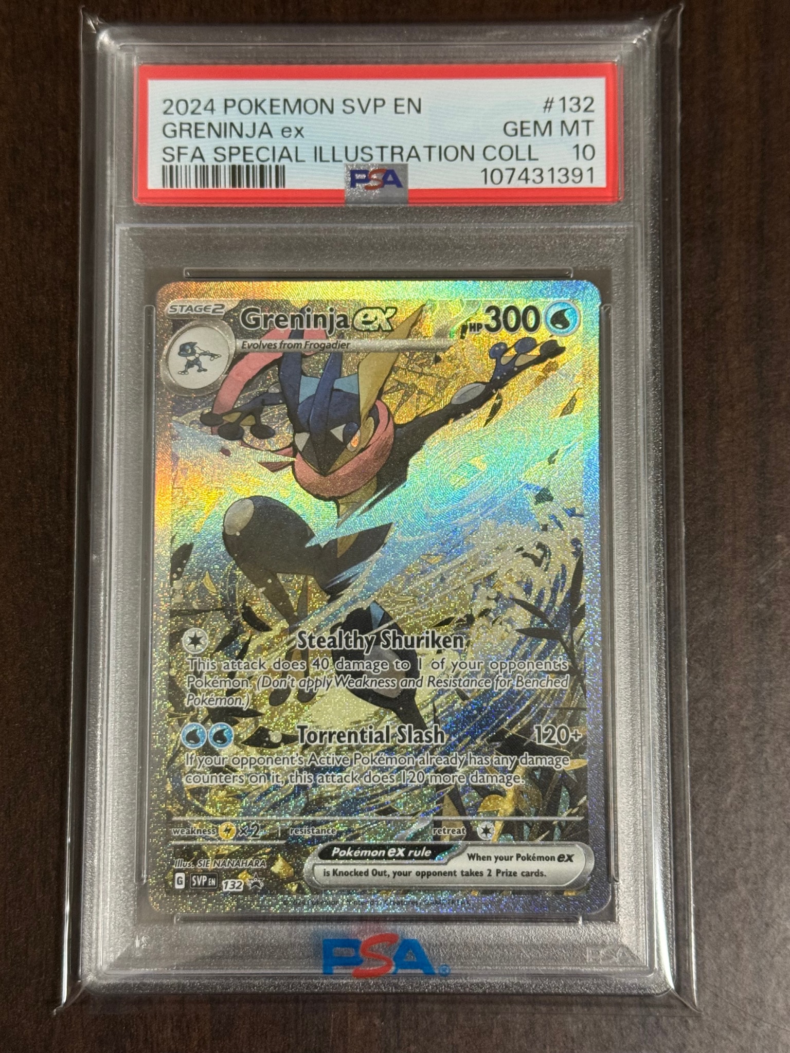 【英語版】ゲッコウガ ex PSA 10 海外限定 ゲッコウガex P [SVP EN 132]【英語版】(スカーレット&バイオレット