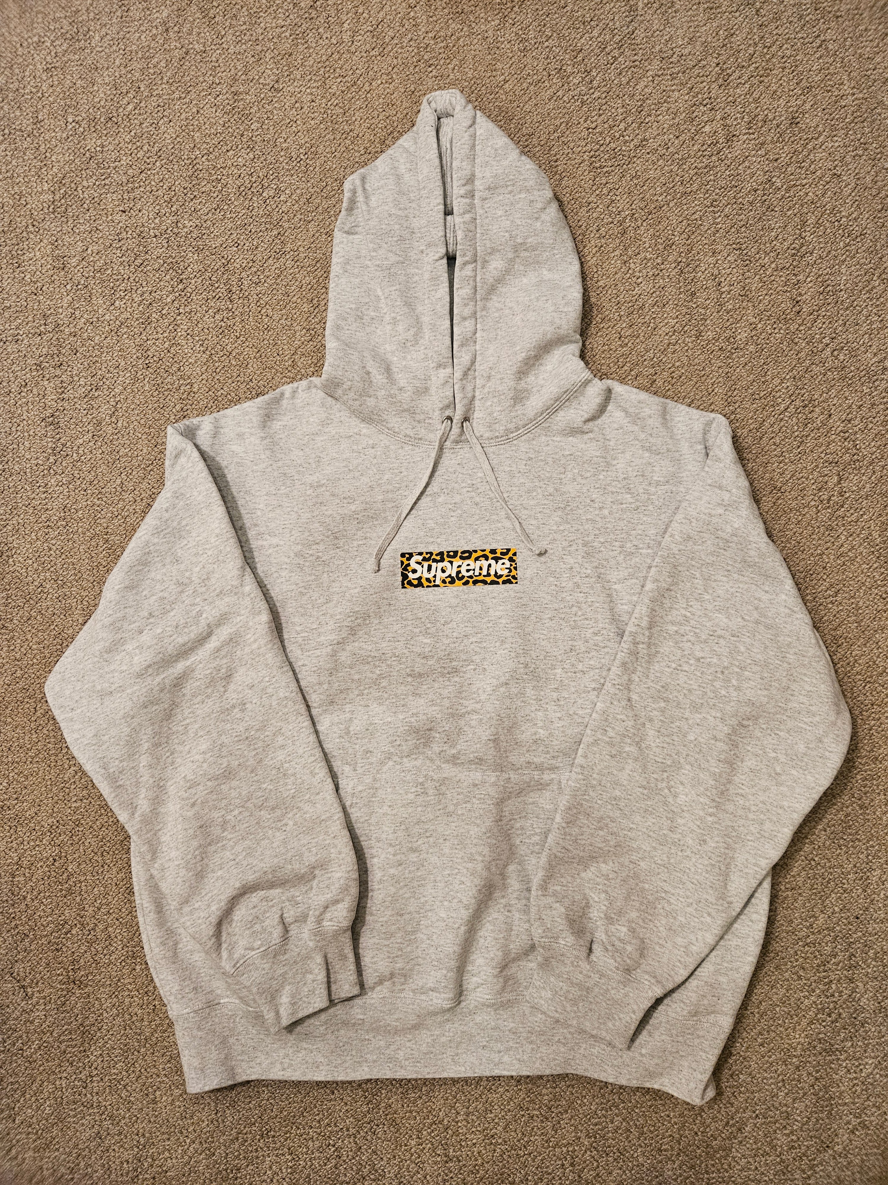 Supreme China Shanghai Box Logo Hooded Sweatshirt "Grey"