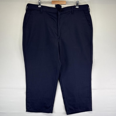 古着 レッドキャップ RED KAP ワークパンツ チノパン ワンポイントロゴ 大きいサイズ テーパード 長ズボン w42 L36 ネイビー メンズ