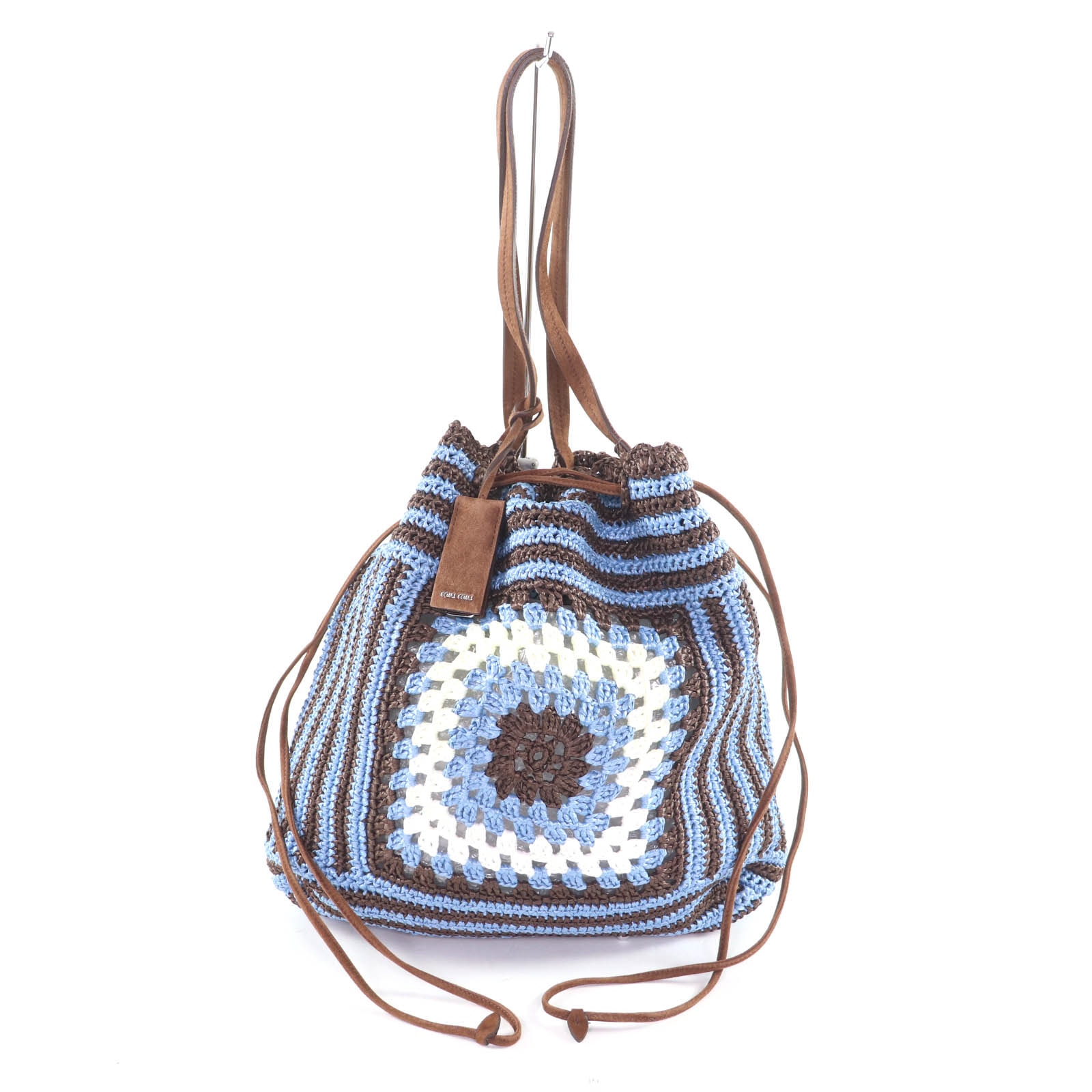 美品 ミュウミュウ トートバッグ ライトブルー レディース RR2010