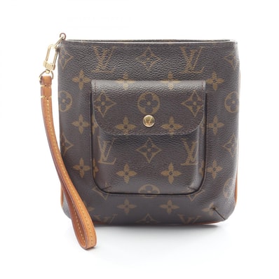 ルイ・ヴィトン LOUIS VUITTON パルティシオン モノグラム ポーチ バッグ レザー PVC レディース ブラウン系 M51901 【中古】