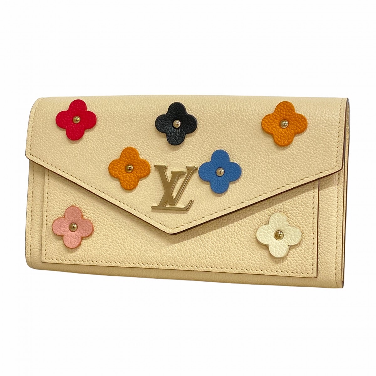 【6cd5831-k】ルイヴィトン 長財布 ポルトフォイユマイロックミー M62656  クレーム【中古】レディース