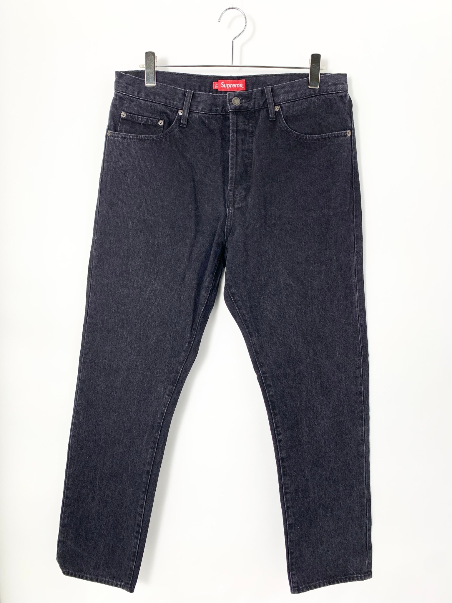Supreme Stone Washed Black Slim Jean "Washed Black"(23FW)