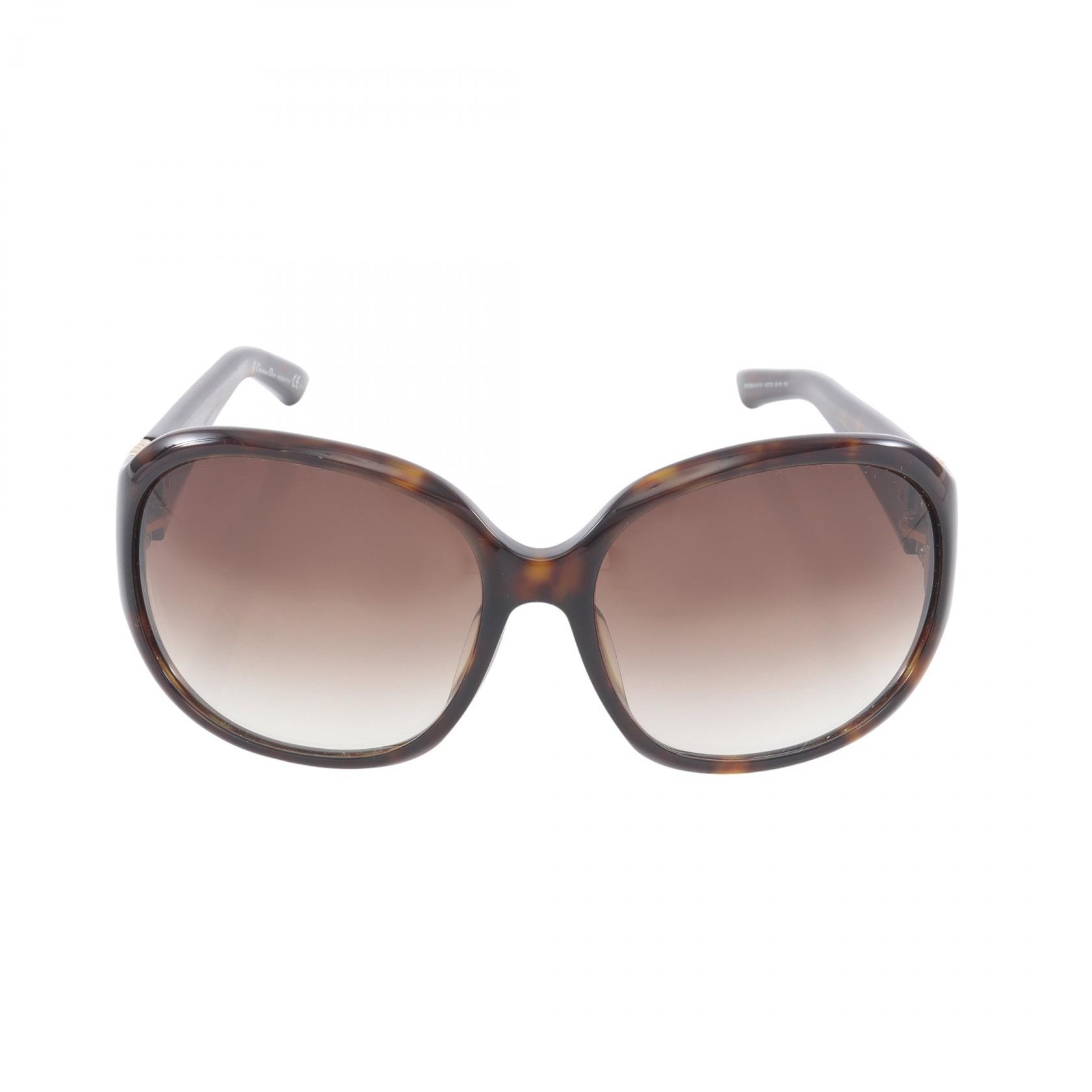 ディオール Dior DELICACY サングラス 衣料品 プラスチック / ラインストーン レディース ブラウン系 【中古】