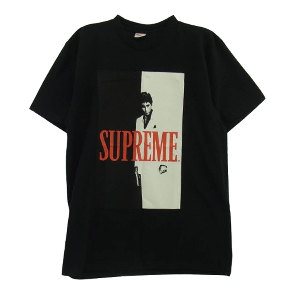 Supreme シュプリーム Tシャツ 17AW Scarface Split Tee スカーフェイス アルパチーノ 半袖 Tシャツ ブラック系 L【極上美品】【中古】