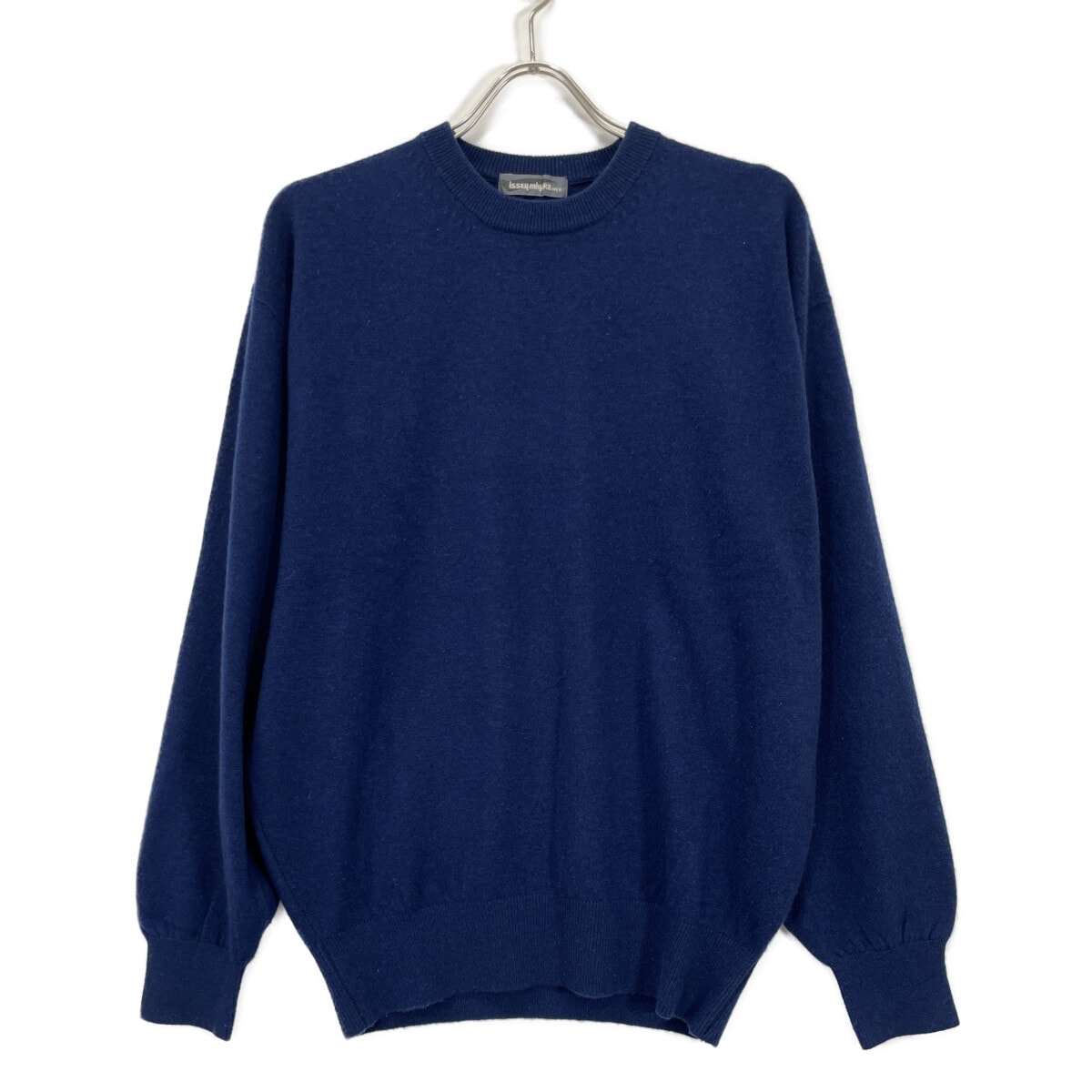 イッセイミヤケメン 80S ﾌﾞﾙｰ 筆ﾀｸﾞ ｾｰﾀｰ Ｆ