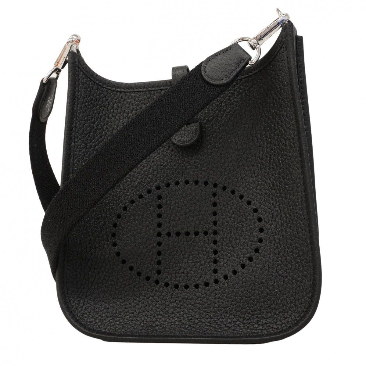 【6ea0400】エルメス ショルダーバッグ エヴリンTPM トリヨンクレマンス ブラック シルバー金具 K刻印【中古】レディース