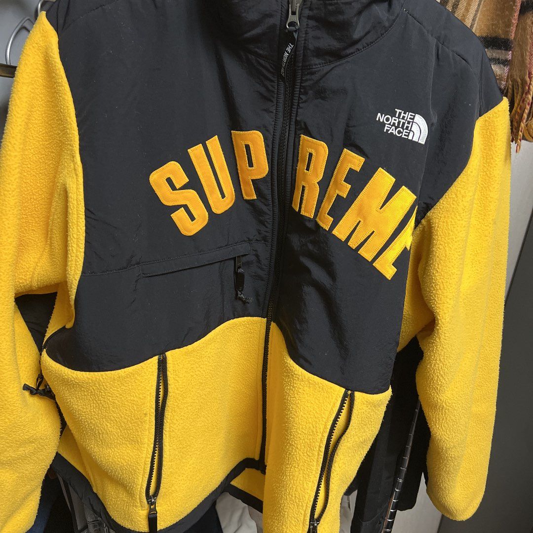 Supreme x The North Face Arc Logo Denali Fleece Jacket "Yellow"