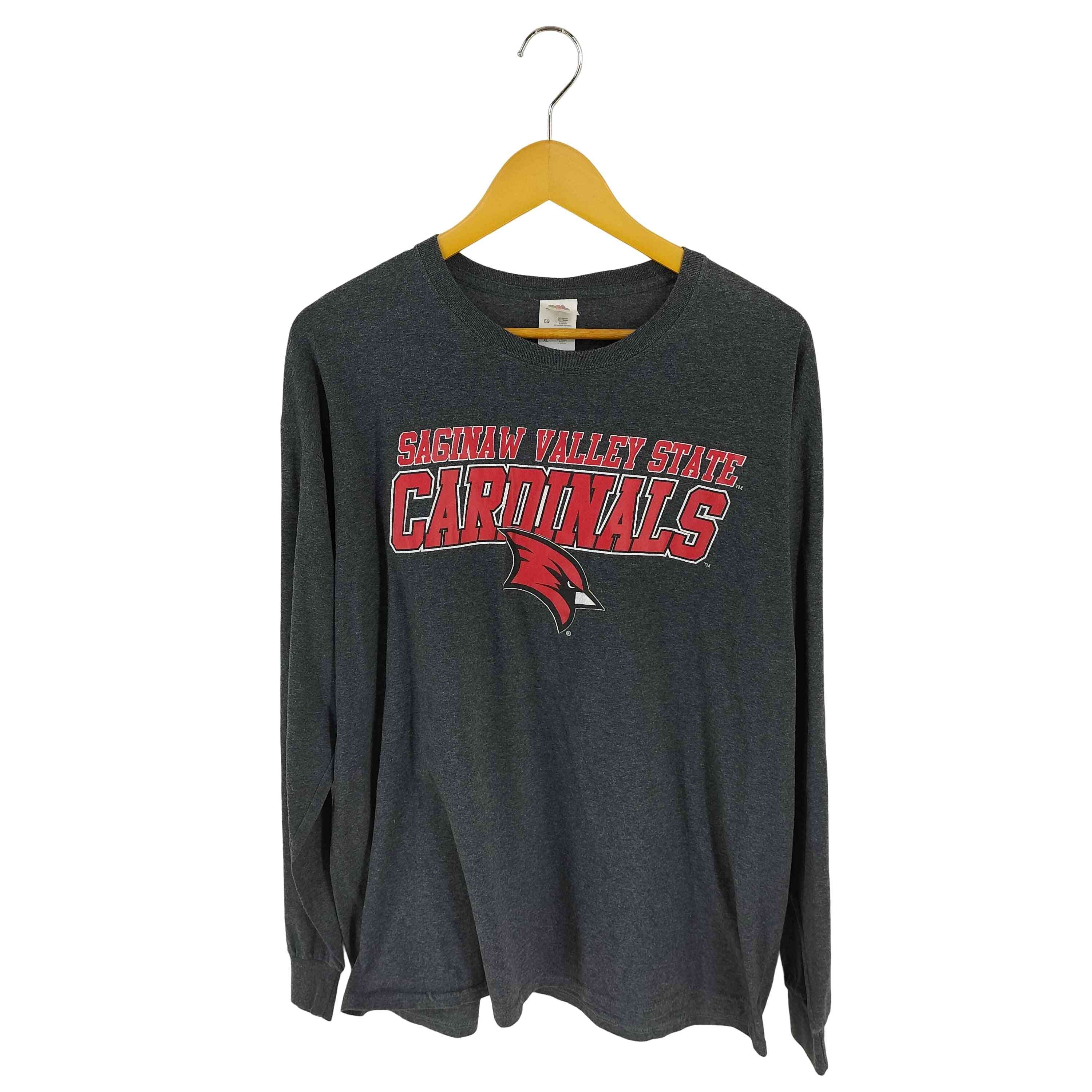 カレッジチームロゴプリント ロングスリーブTシャツ【1139689138533】