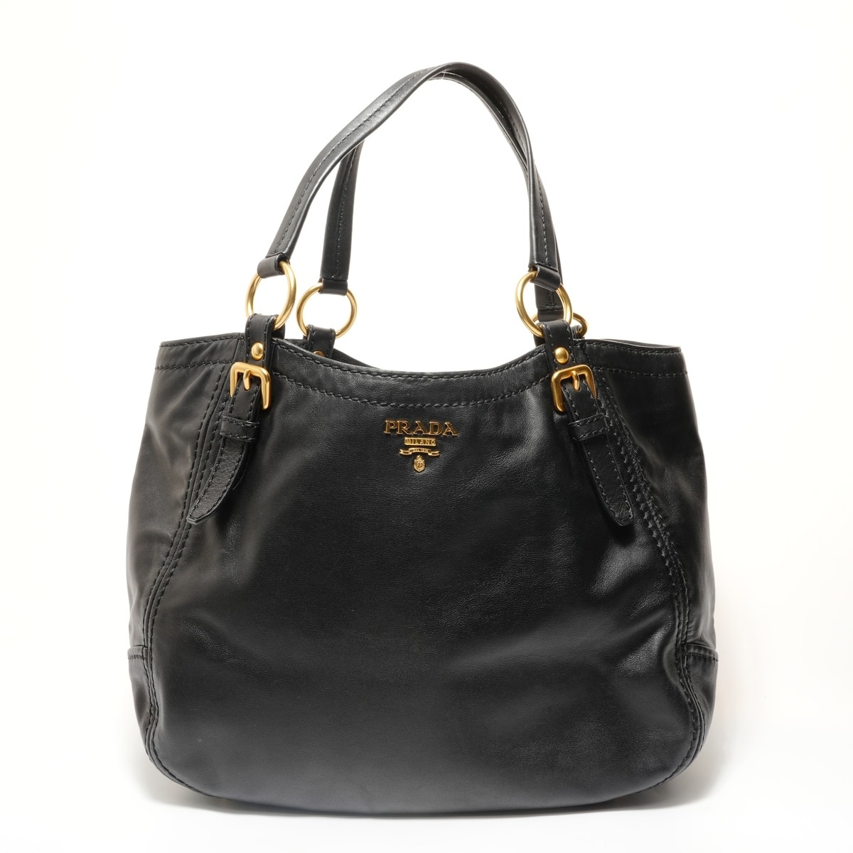 プラダ PRADA ソフトカーフ BR4691 トートバッグ【中古】