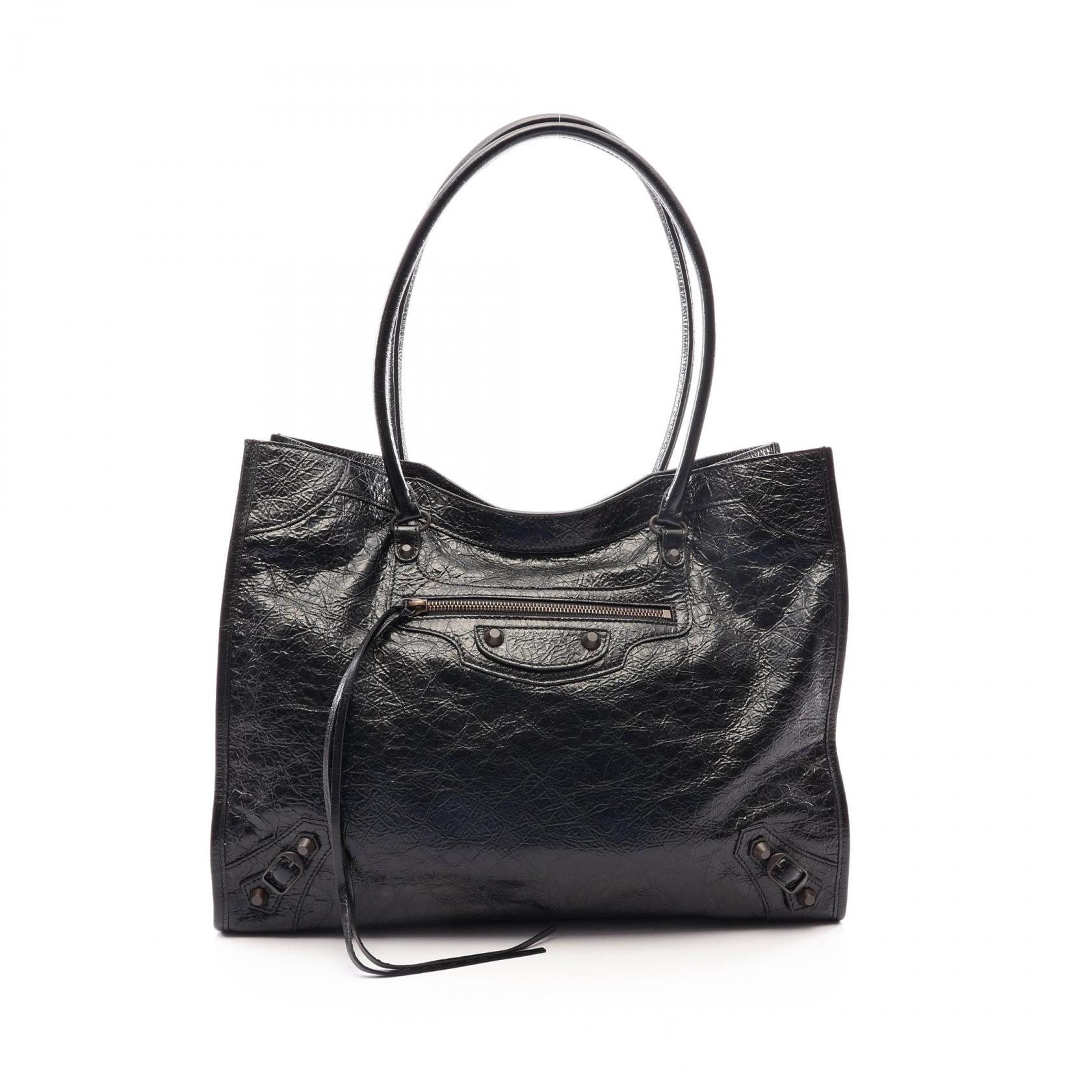 バレンシアガ BALENCIAGA Le City ル シティ ミディアム トートバッグ バッグ レザー レディース ブラック系 8518182ABEK1000 【新品】