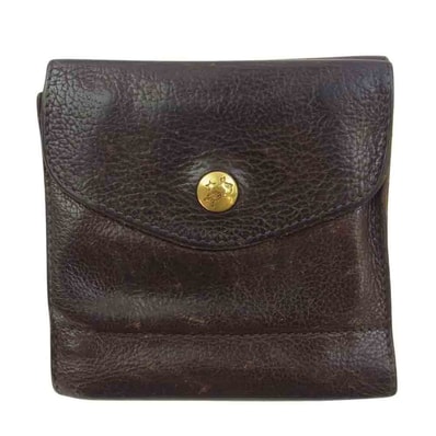 IL BISONTE イルビゾンテ ウォレット 二つ折り レザー ウォレット 財布 ブラウン系【中古】